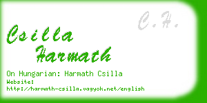 csilla harmath business card